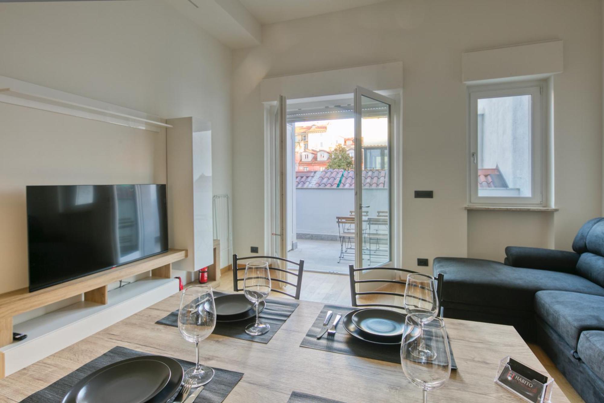 Appartamento Centro Torino Con Terrazzo Zewnętrze zdjęcie